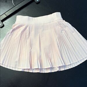 Lululemon high rise pleated pale pink tennis skort size 0